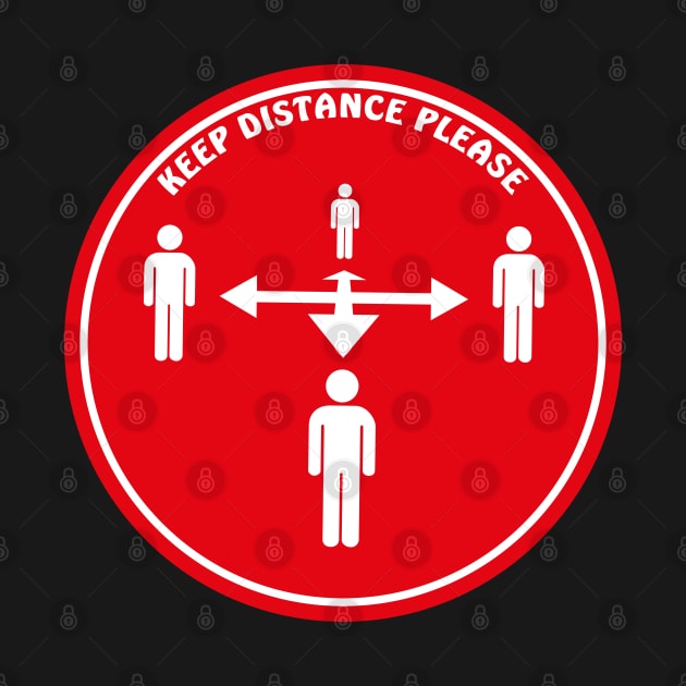 Keep distance - 1.5 meter or 6 feet by All About Nerds