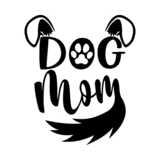 Dog Mom, Cute Dog Face, Funny Mother's Day Gift For Awesome Mom Dog Lovers T-Shirt