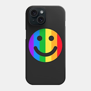 Gay Happy Face Rainbow LGBT Phone Case