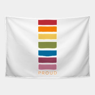 Proud Rainbow Pattern Hand Drawing Tapestry