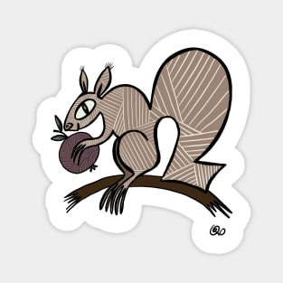 Patterned squirrel Magnet