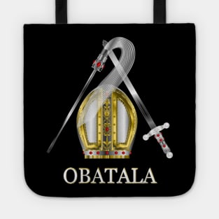 Orisha Obatala Papal Hat Silver Sword and Whisk Tote