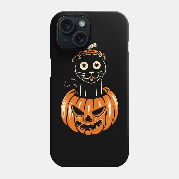 Pumpkin Cat Phone Case by Alouna