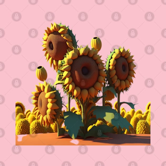 Sunflowers 0.1 by Wayne's Business Art