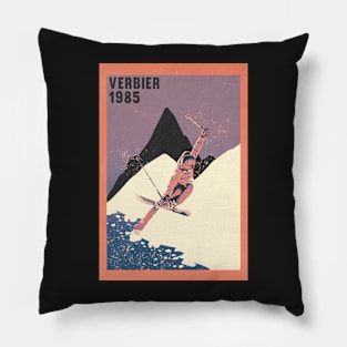 Verbier ski mountains 1985 vintage skiing 80's Pillow