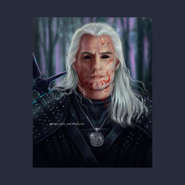 Geralt fan art by helen_morgun