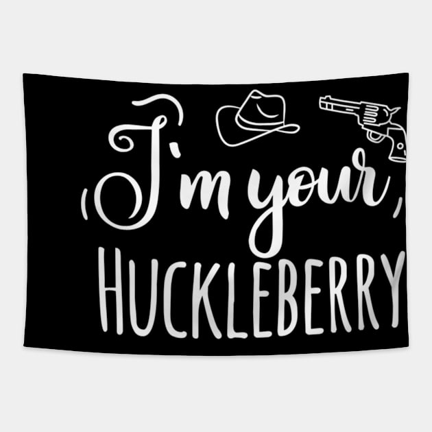 Retro Vintage I'm your Huckleberry Tapestry by BondarBeatboxer