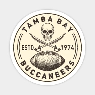 Vintage Tampa Bay Buccaneers by Buck Tee Originals Magnet