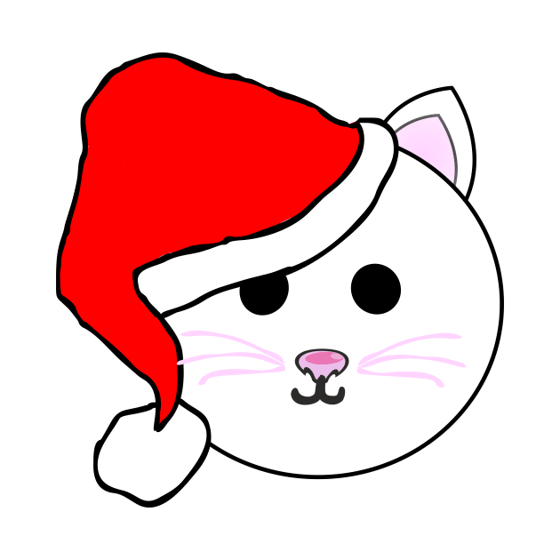 Santa Cat Emoji by m2inspiration