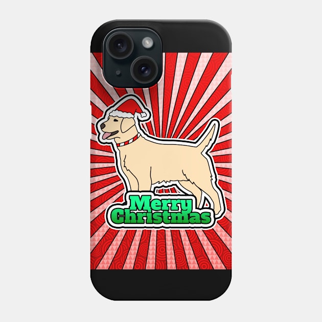 Christmas Golden Retriever Phone Case by Kelly Louise Art