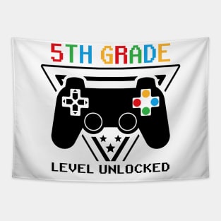 5th Grade Level Unlocked First Day of School Video Gamer Tapestry