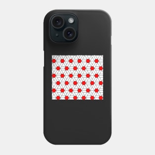 Red Diamond Fashion Print Pattern Phone Case