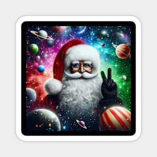 Santa in Space Magnet