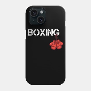 Boxing hanging gloves gift for boxer Phone Case