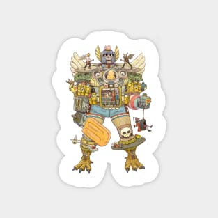 Creamsicle Warrior Magnet