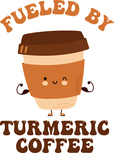 Fueled by Turmeric Coffee Kids T-Shirt by Blended Designs