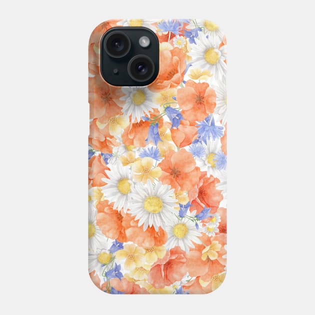 Floral Pattern Phone Case by DewaJassin