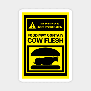 Mmmmm...Burgers! Food may contain Cow Flesh Funny Burger FOOD-6 Magnet