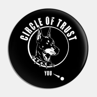 Doberman Circle of Trust Pin