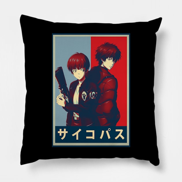 Classic Art Characters Psycho Anime Pillow by Smoking Robot