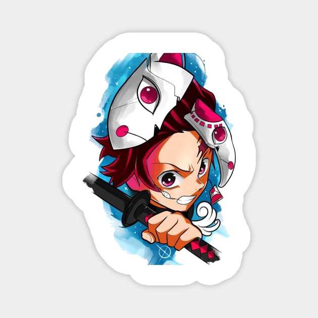 tanjiro Magnet by boxermaniac