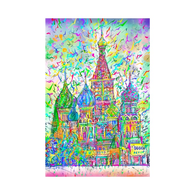 KREMLIN - watercolor and inks painting by lautir