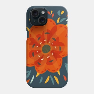 Decorative Orange Flower Phone Case