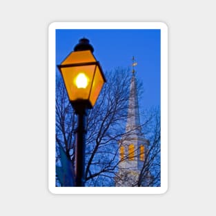 Lamp Post and Church Steeple Magnet