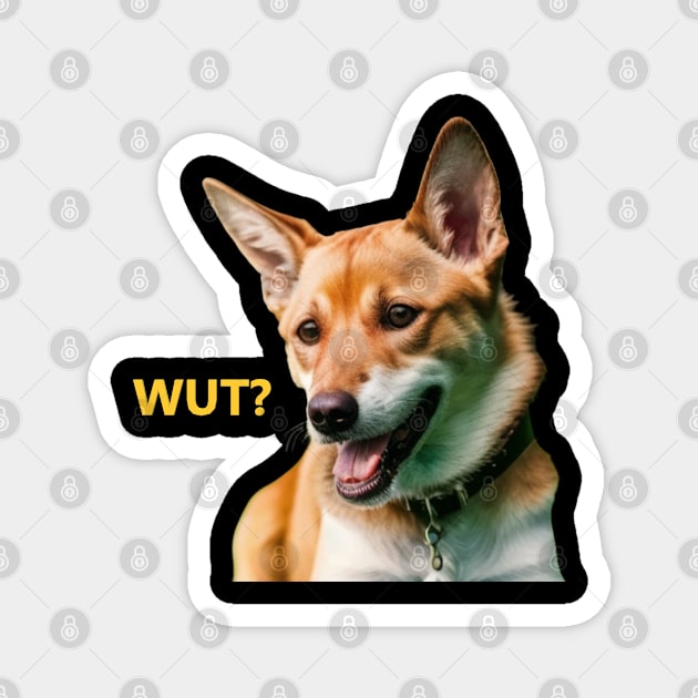 Desmond Dog "WUT?" Magnet by NewShift