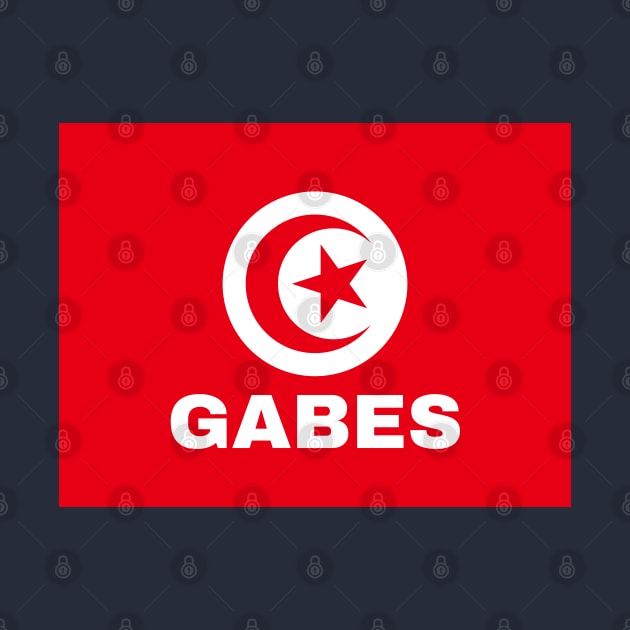 Gabes City in Tunisian Flag by aybe7elf