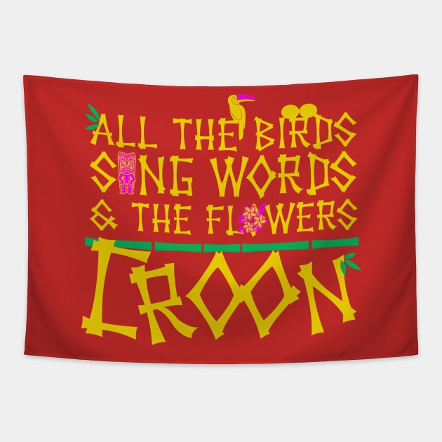 Tiki Room Vibes Tapestry by PopCultureShirts