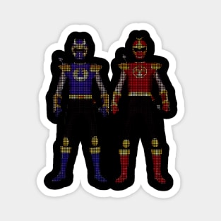 NAVY THUNDER RANGER & CRIMSON THUNDER RANGER POWER RANGERS NINJA STORM Magnet