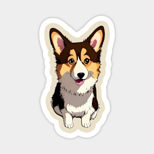 Happy Corgi Magnet