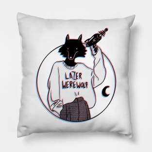 LAZER WOLF Pillow