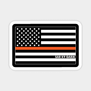 Thin Orange Line (single sided print) Magnet