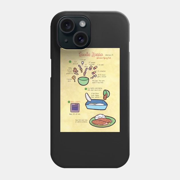 Recipe: Lebanese Spicy Fish Phone Case by Cedarseed