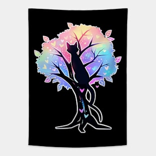 Black Cat Lover Tapestry