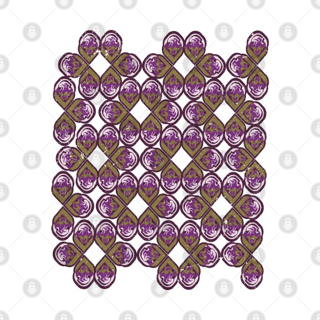 Purple and Olive Color Seamless Pattern by Ezzkouch