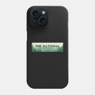 The National Band Logo Forest and Mountains Phone Case