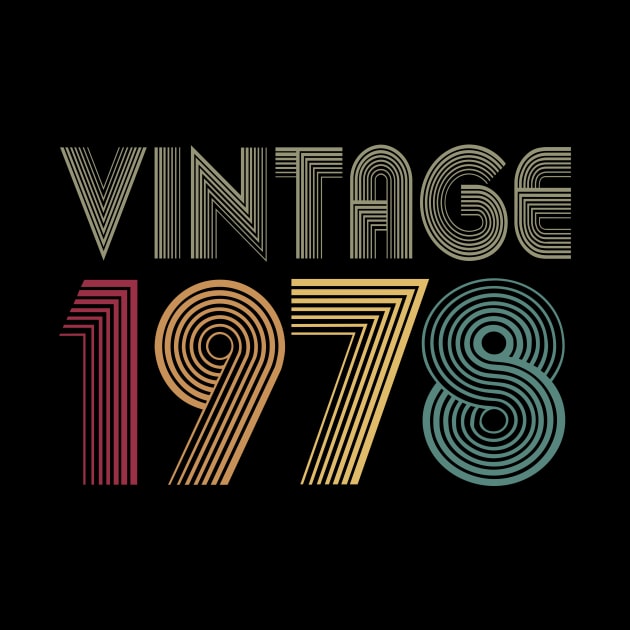 42th Birthday 1978 Gift Vintage Classic by key_ro