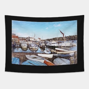 Quayside Scene At Woodbridge Tapestry