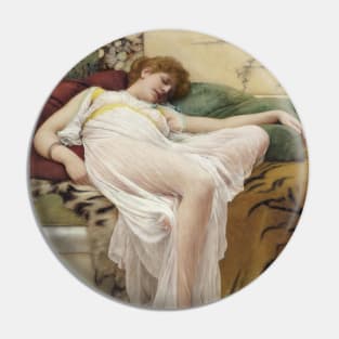 A Siesta by John William Godward, 1895 Pin