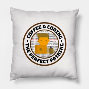 Coffee and Coding - The Perfect Pairing Pillow