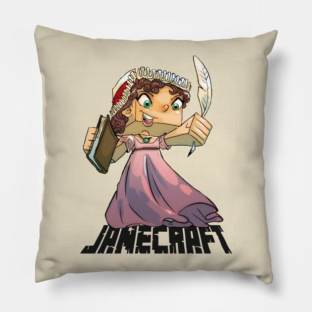 Janecraft without Background Pillow by pembertea