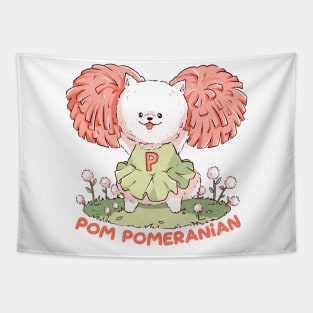 Pom Pomeranian - Cute Cheerleader Dog Gift Tapestry