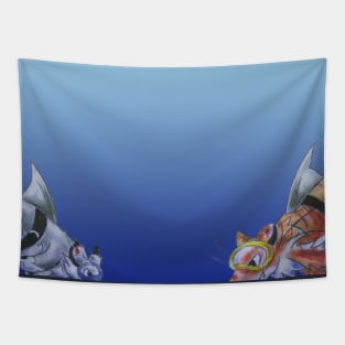 Strong Swimmers Tapestry