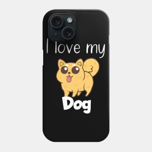 Pet I love my dog Phone Case