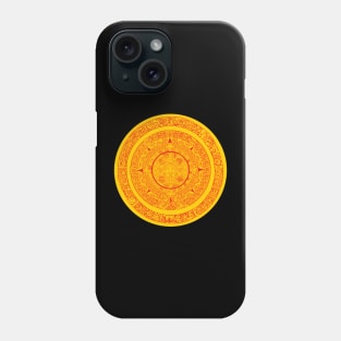 Mayan calendar ring and full calendar Phone Case