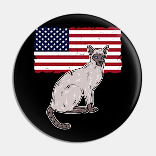 SIAMESE CAT AMERICA Pin