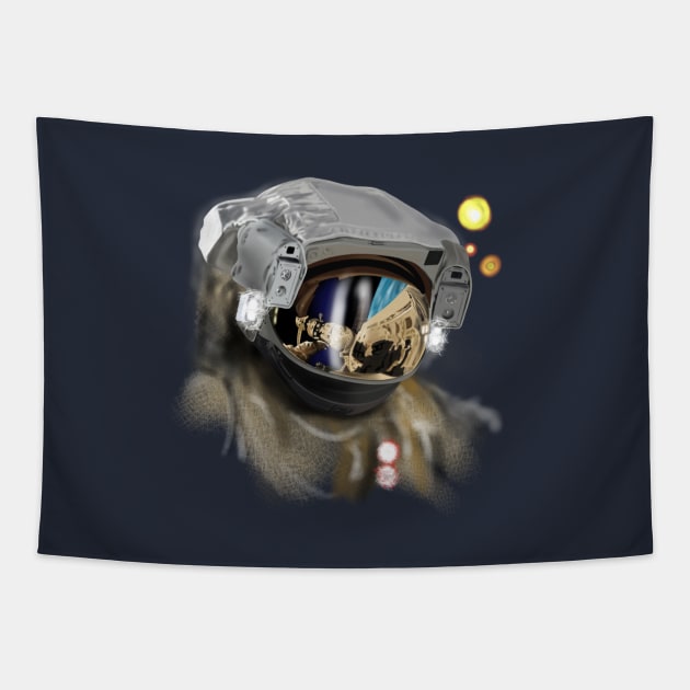 Astronaut Tapestry by sibosssr